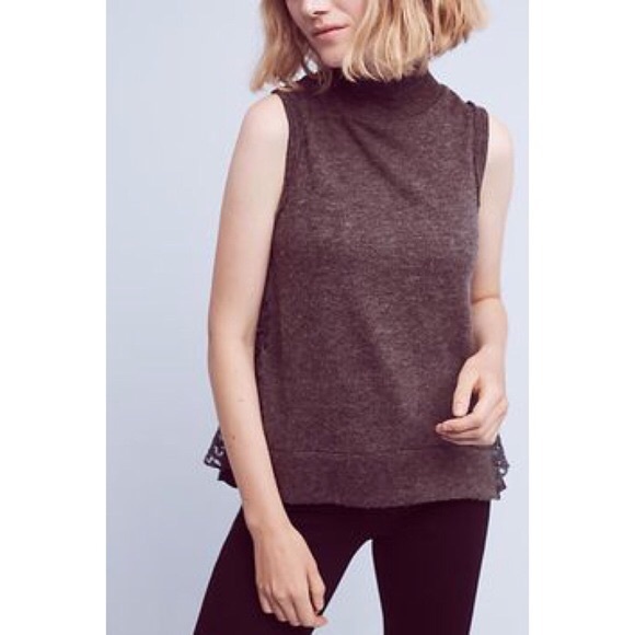Final Sale Ella Mock Turtleneck Sleeveless Sweater - Picture 2 of 8